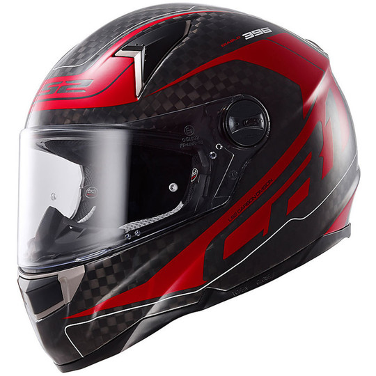 Motorcycle Helmet integral LS2 FF396 CR1 Carbon Red Diablo