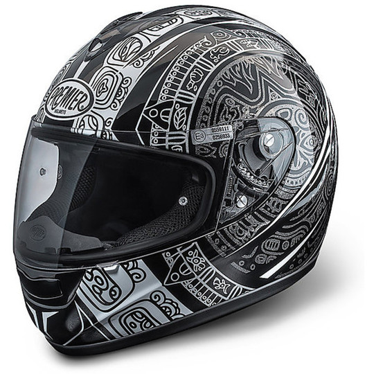 Motorcycle Helmet Integral Model Monza Premeir Fiber Coloring MA6 Black-Grey