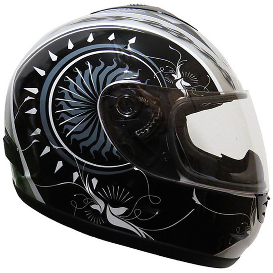 Motorcycle Helmet Integral Motocubo Maxicube Black-Silver