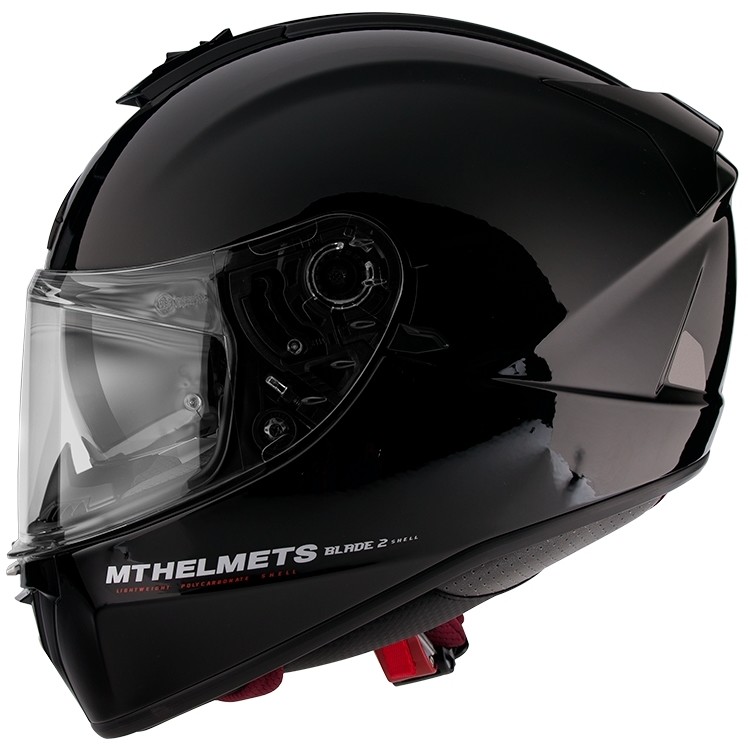 Motorcycle Helmet Integral MT Helmets Blade 2 Evo Double Visor A1 Glossy  Black For Sale Online 