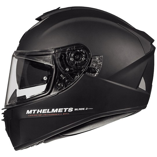 Motorcycle Helmet Integral MT Helmets Blade 2 Evo Double Visor A1 Matt Black