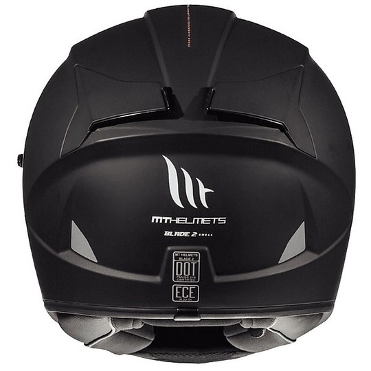Motorcycle Helmet Integral MT Helmets Blade 2 Evo Double Visor A1 Matt Black