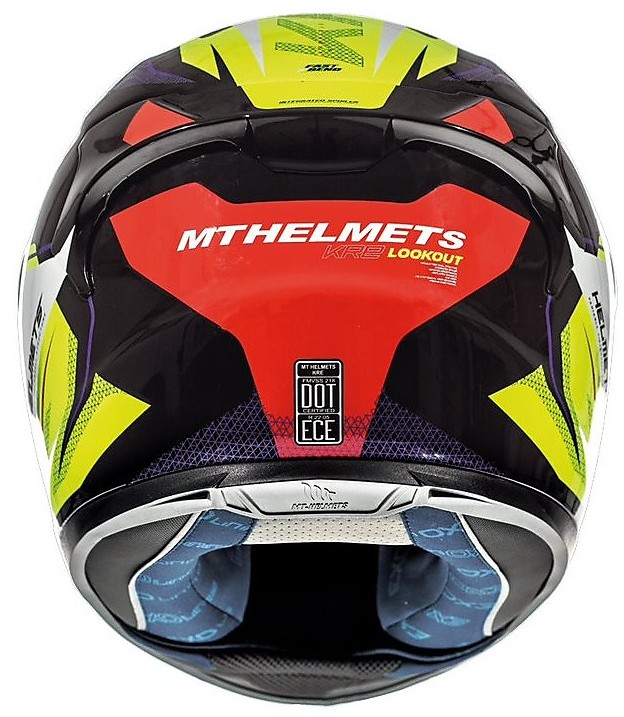 Motorcycle Helmet Integral MT Helmets KRE G4 Lookout Fibre Yellow Fluo For  Sale Online 