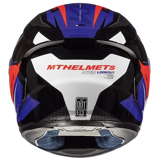 Motorcycle Helmet Integral MT Helmets KRE in Fiber Look2 Red Fluo G2