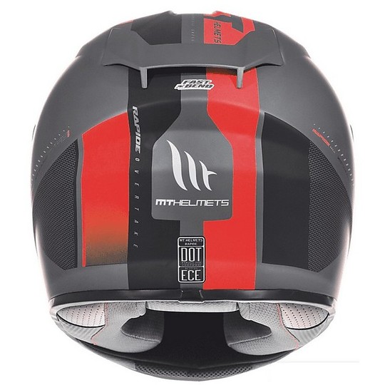 Motorcycle Helmet Integral MT Helmets Rapid Overtake B1 Matte Red