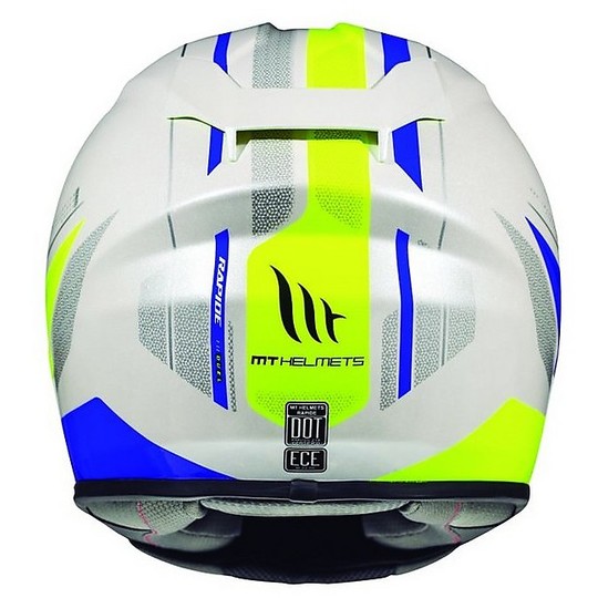 Motorcycle Helmet Integral MT Helmets Rapide Duel H4 Yellow