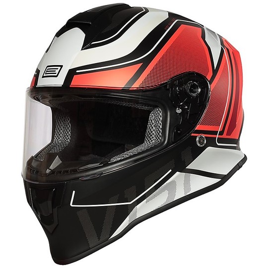 Motorcycle Helmet Integral Origin DINAMO GALAXY Red Fluo Black
