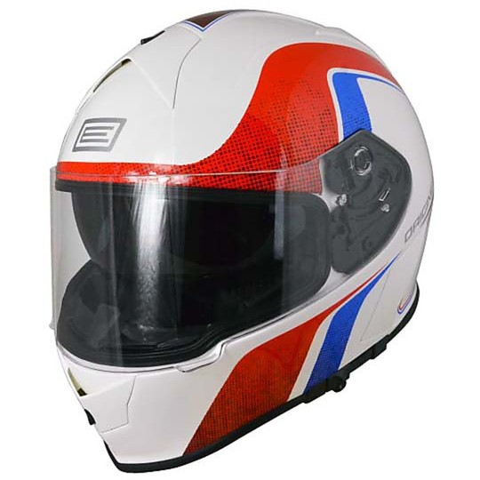 Motorcycle Helmet integral Origin GT Retro Double Visor White Red New 2015