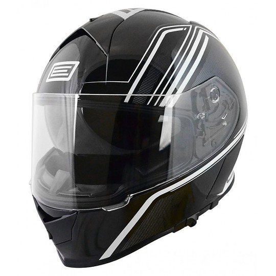 Motorcycle Helmet integral Origin GT Retro Techno Gloss Black Dual Visor Black New 2015