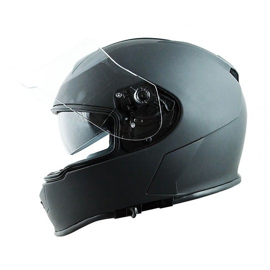 Motorcycle Helmet integral Origin GT Retro Techno Gloss Black Dual Visor Black New 2015