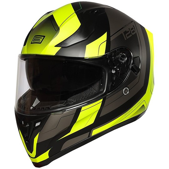 Motorcycle Helmet Integral Origin STRADA ADVANCED Yellow Matt Black