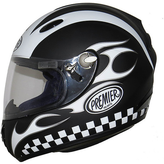 Motorcycle Helmet Integral Premeir Fiber Tricomposita Avenger Replica Nannelli cafe racer Matt Black