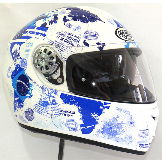 Motorcycle Helmet integral Premier Angel TR8 Celeste White