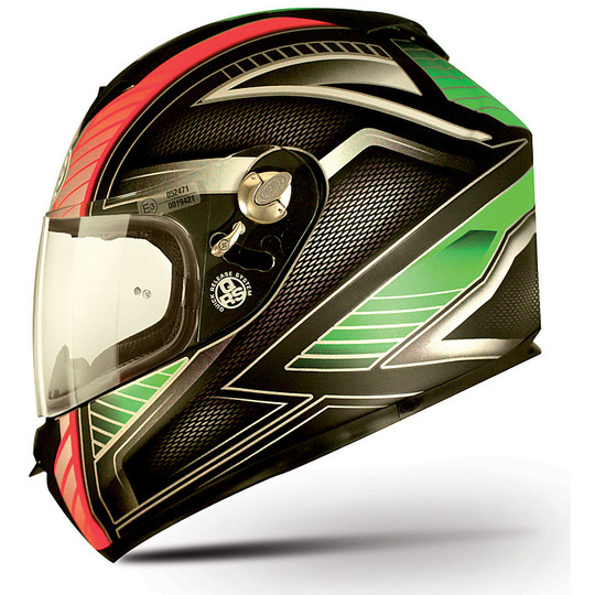 Motorcycle Helmet integral Premier Dragon Ages Multi IM9BM Green Carbon Red