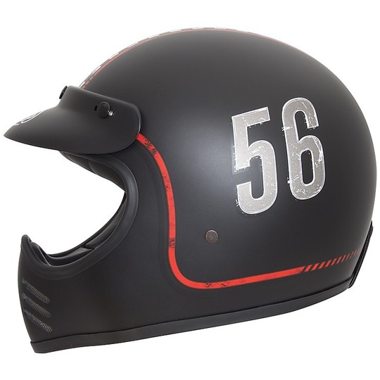 Motorcycle Helmet integral Premier Style 70s MX FL 9 BM