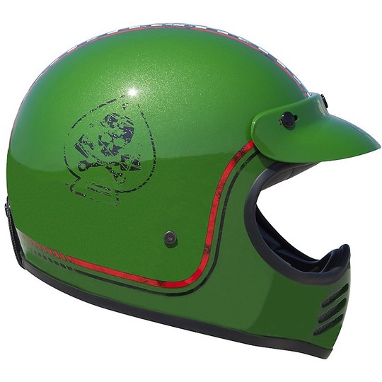 Motorcycle Helmet integral Premier Trophy Style 70s MX FL 6