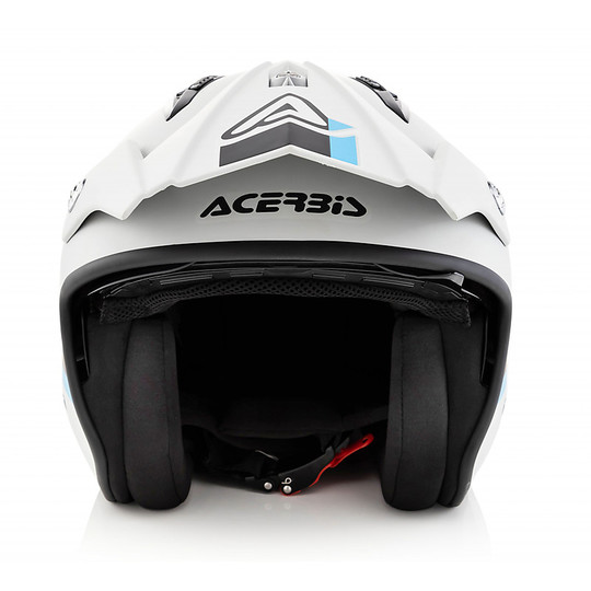 Motorcycle Helmet Jet Acerbis Model ARIA Gray Black For Sale Online