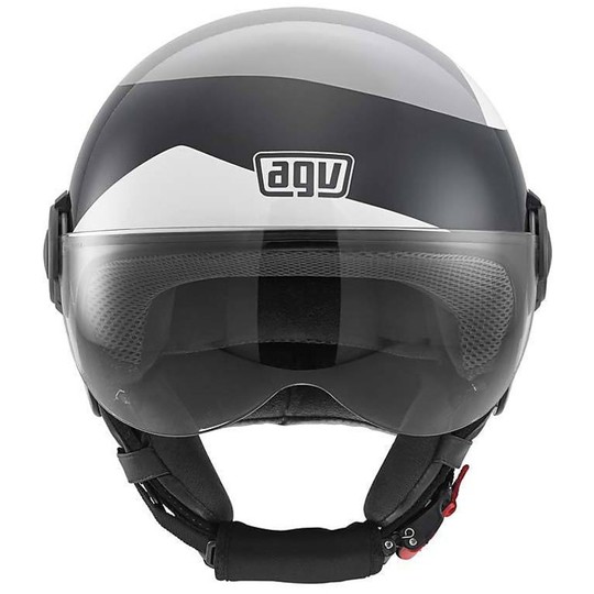 Motorcycle Helmet Jet Agv Bali Copter Multi visual White Black Grey