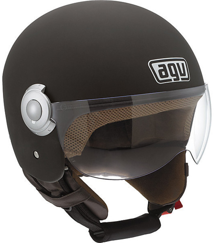 Motorcycle helmet jet agv bali mono copter matte black For Sale