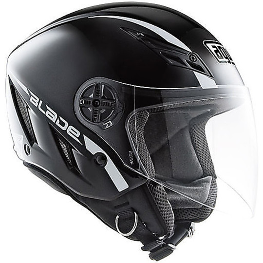 Motorcycle Helmet Jet Agv Blade Mono Gloss Black