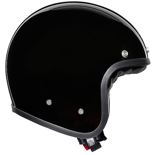 Motorcycle Helmet Jet Agv Legend X70 Mono Glossy Black