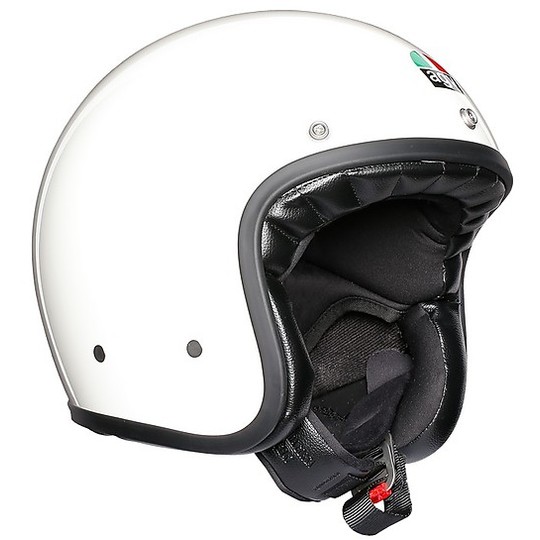Motorcycle Helmet Jet Agv Legend X70 Mono Glossy White