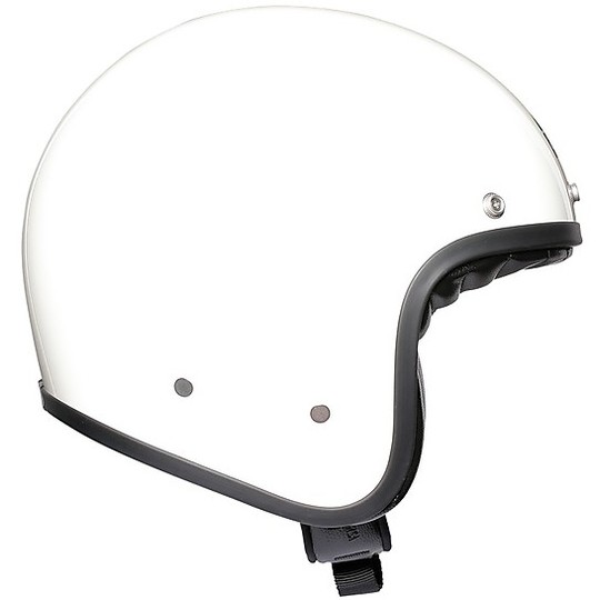 Motorcycle Helmet Jet Agv Legend X70 Mono Glossy White