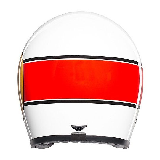 Motorcycle Helmet Jet AGV Legend X70 Multi MINO 73 White Red