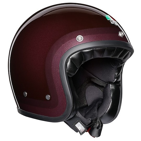 Motorcycle Helmet Jet Agv Legend X70 Multi Trophy Red Purple