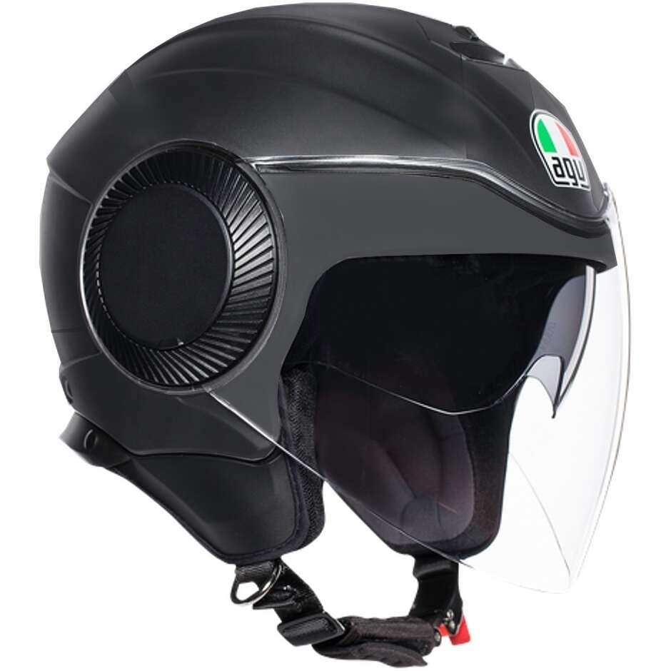 Motorcycle Helmet Jet AGV ORBYT Mono Matt Black