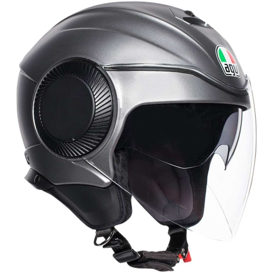 Motorcycle Helmet Jet AGV ORBYT Mono Matt Gray