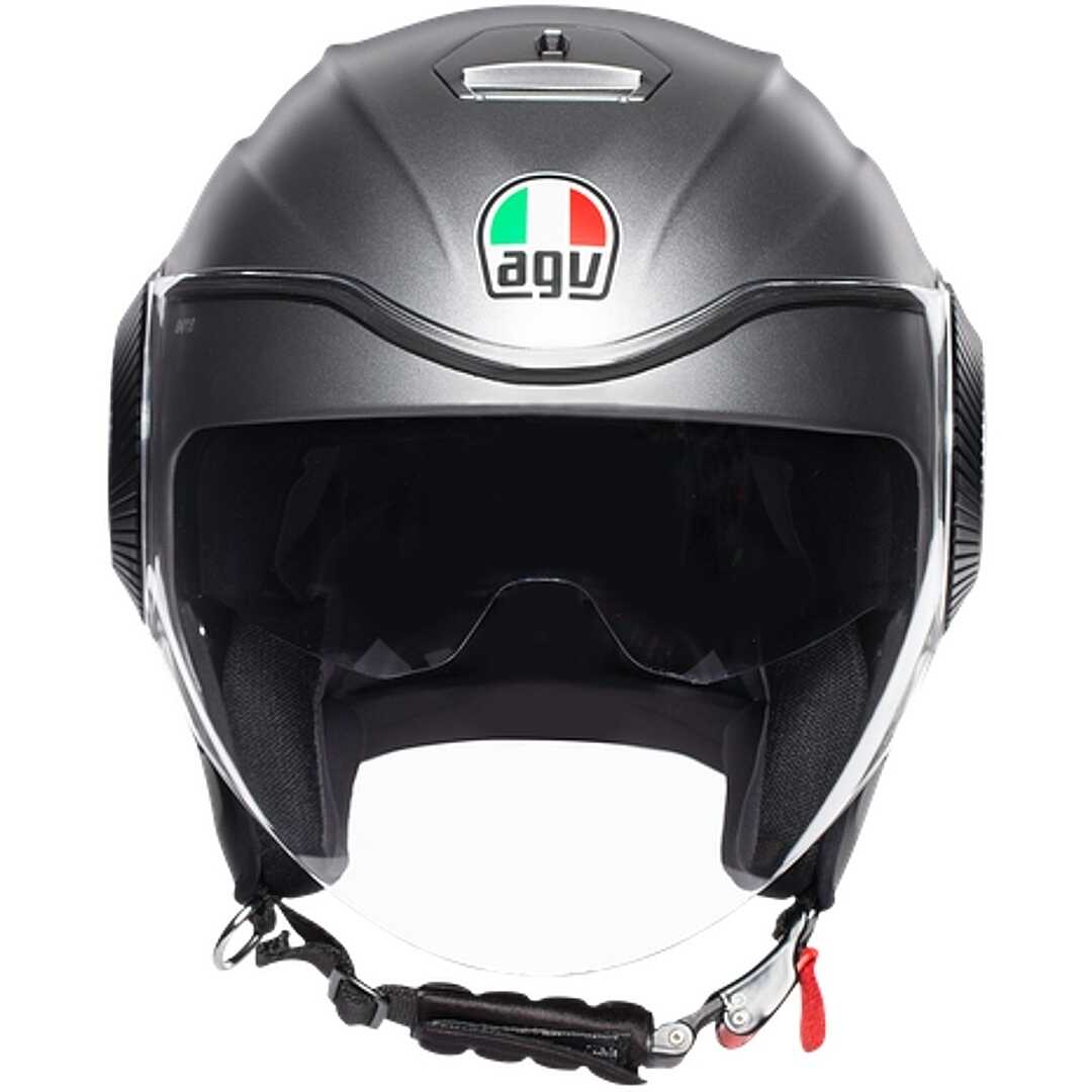 Motorcycle Helmet Jet AGV ORBYT Mono Matt Gray For Sale Online