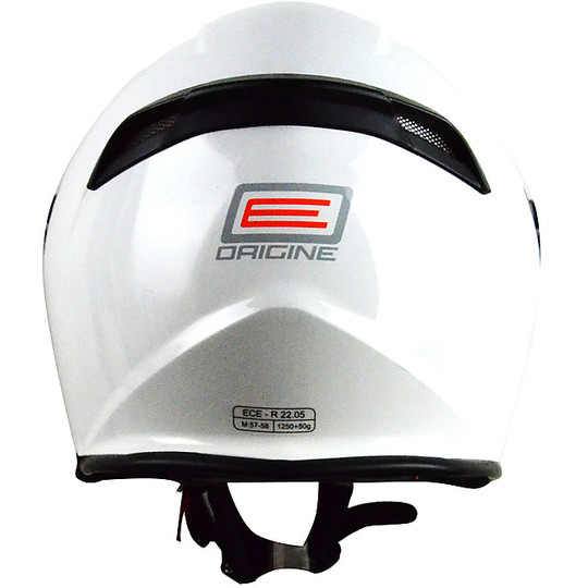 Motorcycle Helmet Jet Along Origin Palio Double Visor Shiny White