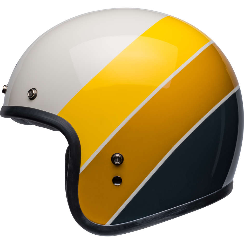 Motorcycle Helmet Jet Bell CUSTOM 500 RIFF SAND Yellow