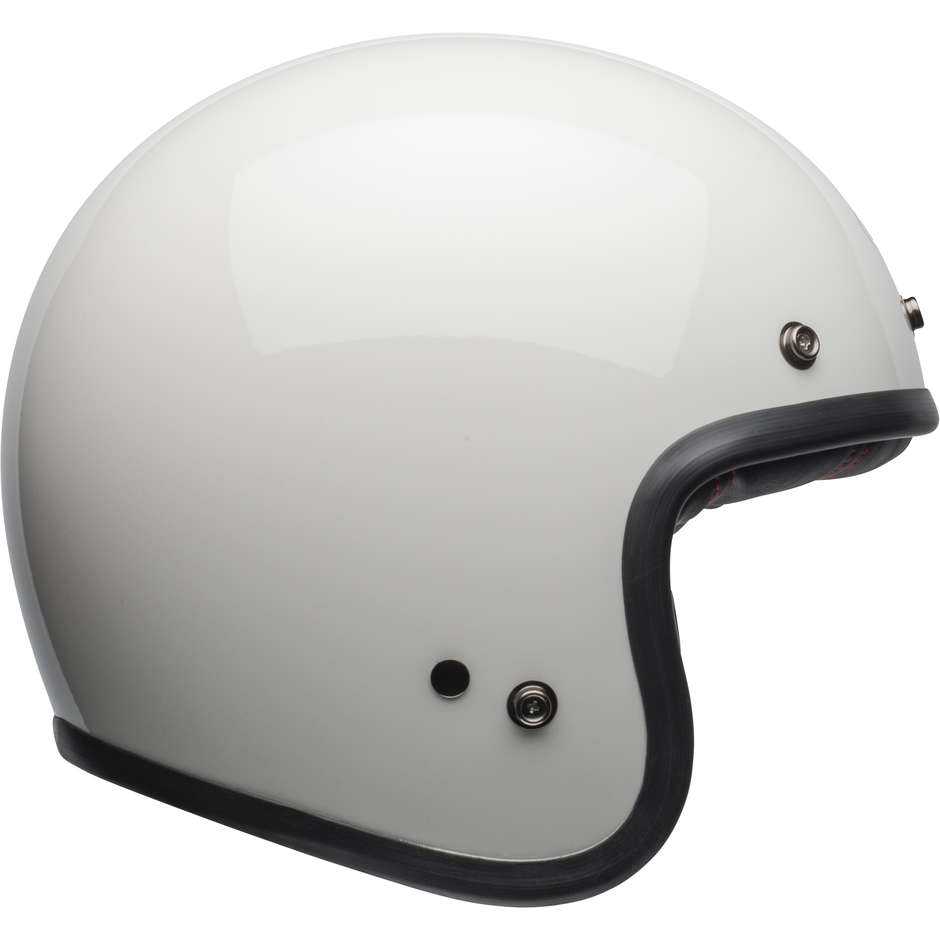 Motorcycle Helmet Jet Bell CUSTOM 500 VINTAGE White