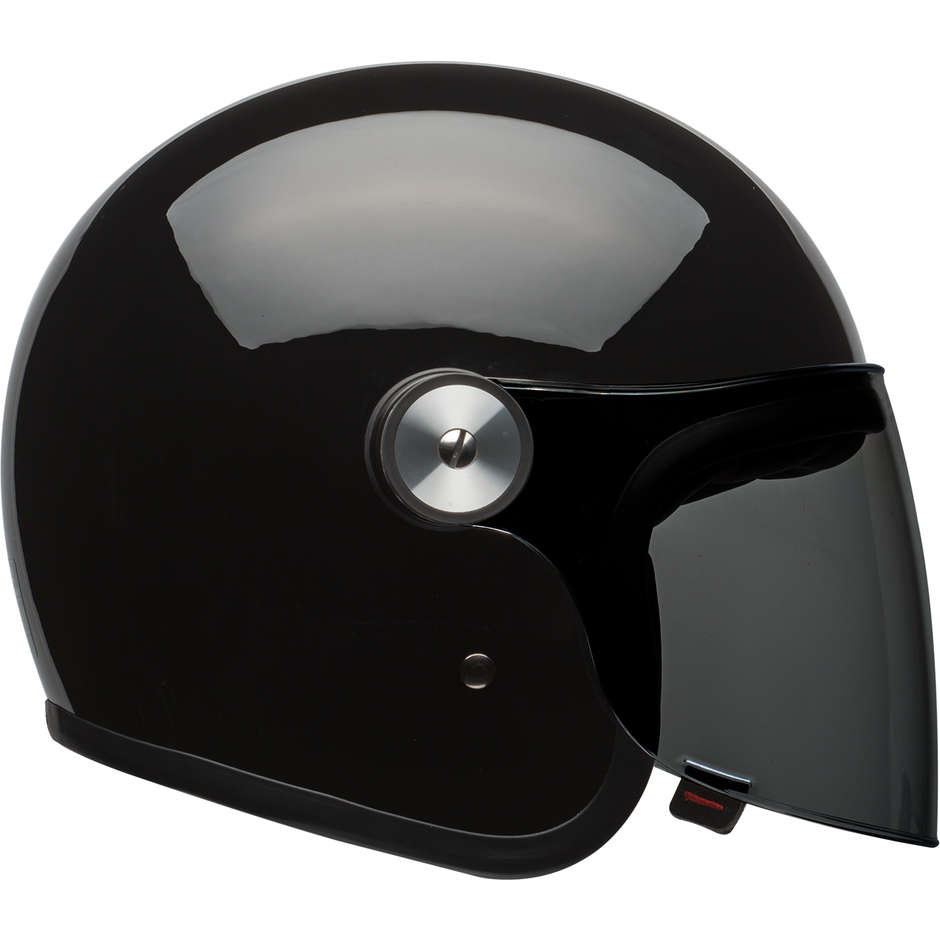 Motorcycle Helmet Jet Bell RIOT SOLID Black