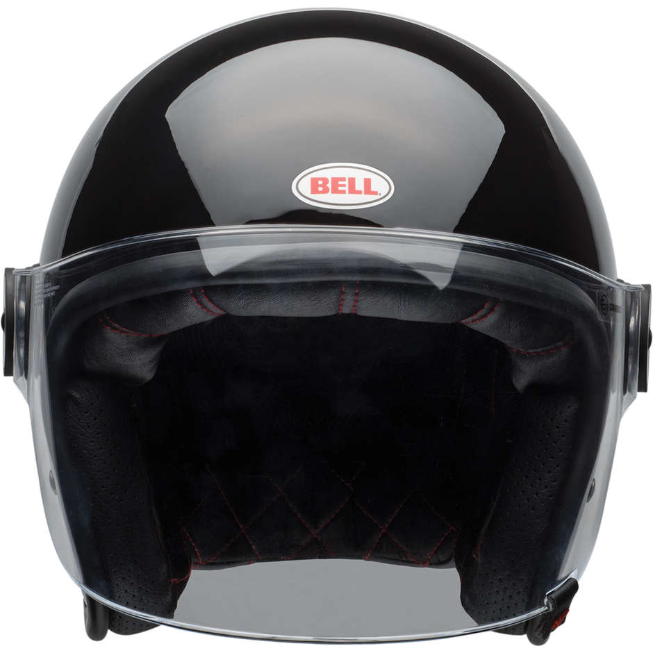 Motorcycle Helmet Jet Bell RIOT SOLID Black