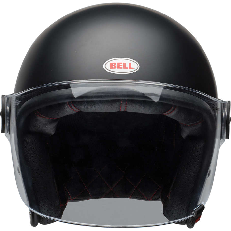 Motorcycle Helmet Jet Bell RIOT SOLID Matt Black