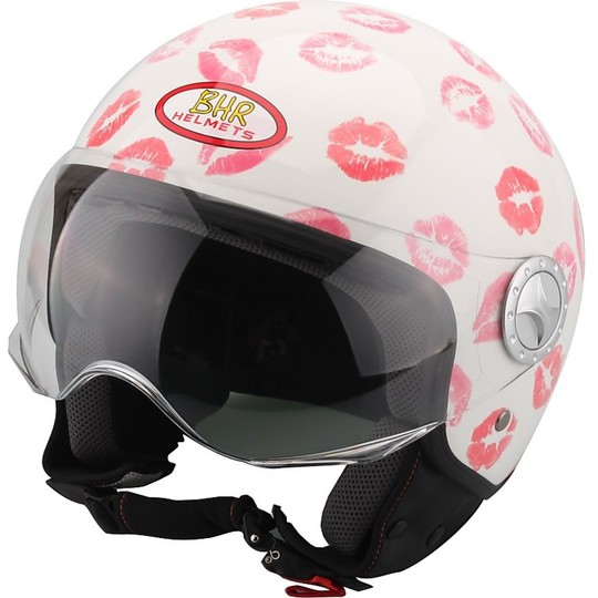Motorcycle Helmet Jet Bhr 701 Fashion With Visor Kiss For Sale Online