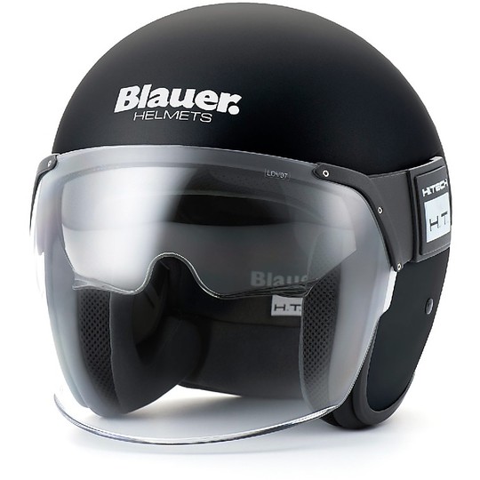 Motorcycle helmet Jet Blauer POD With Visor Mat Black