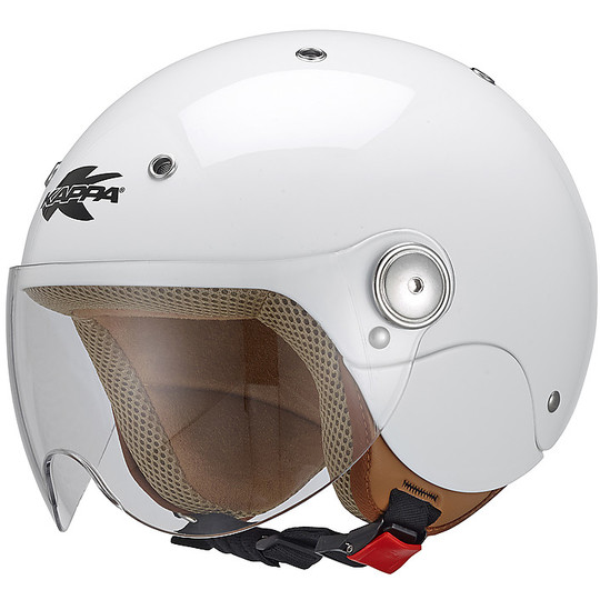 Motorcycle Helmet Jet Bubble Baby J03 Polished White