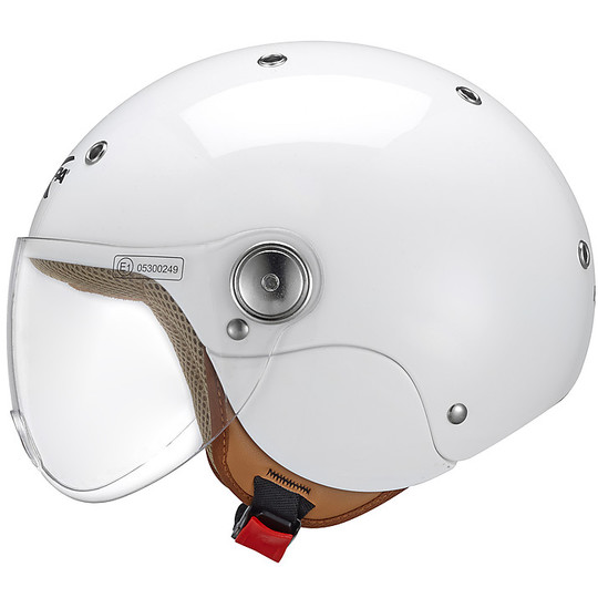 Motorcycle Helmet Jet Bubble Baby J03 Polished White