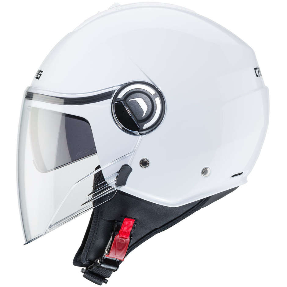 Motorcycle Helmet Jet Caberg RIVIERA v4 Glossy White
