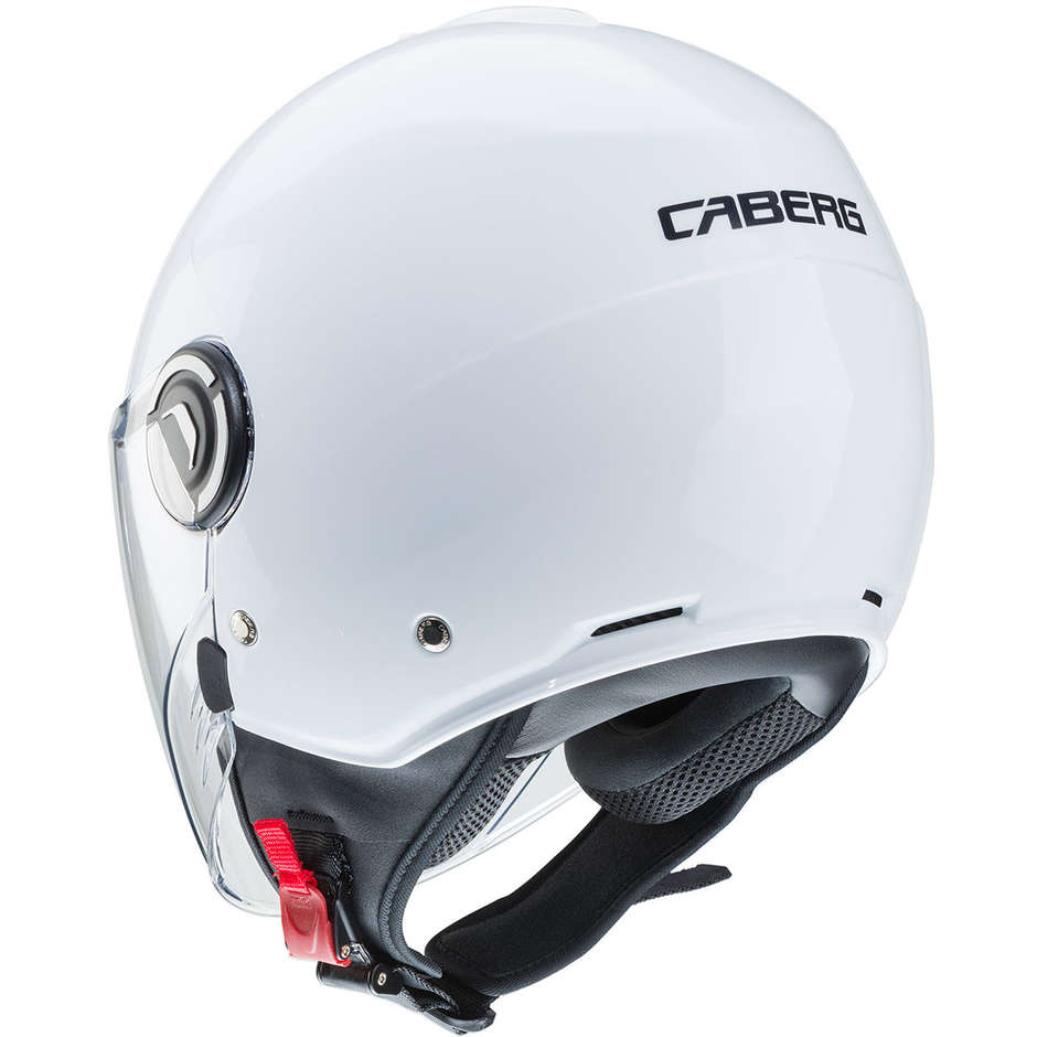 Motorcycle Helmet Jet Caberg RIVIERA v4 Glossy White