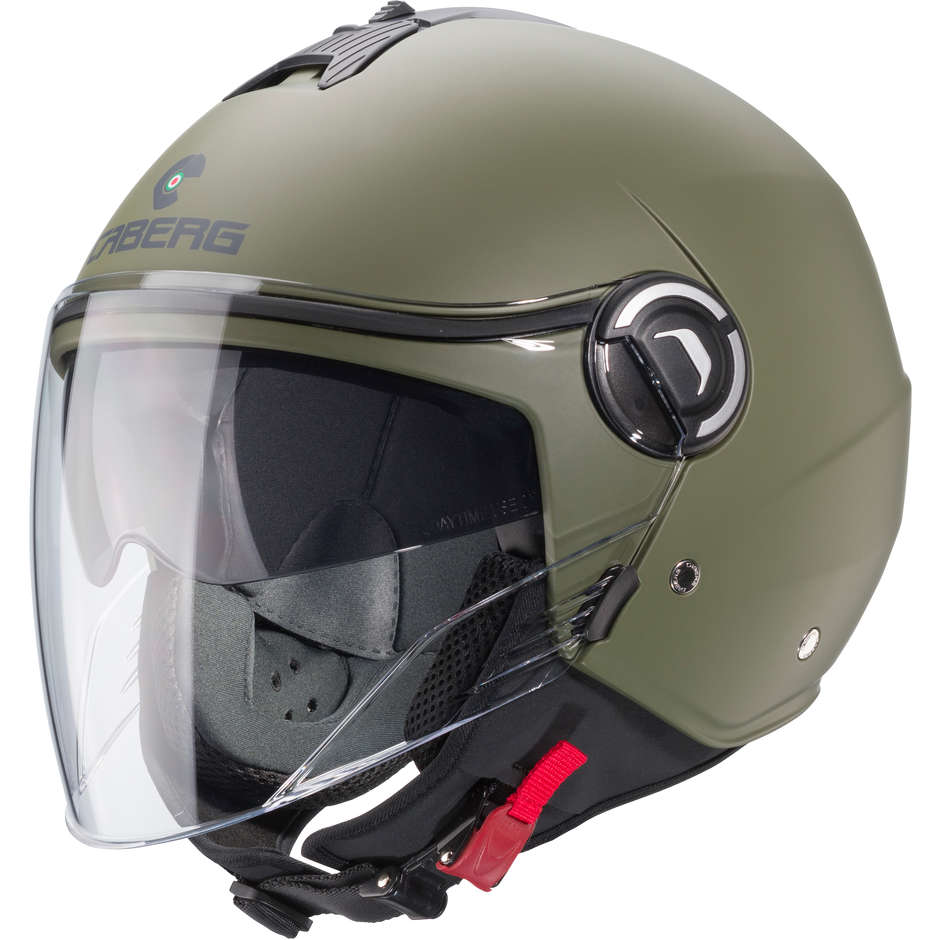 Motorcycle Helmet Jet Caberg RIVIERA V4 Military Green Opaque