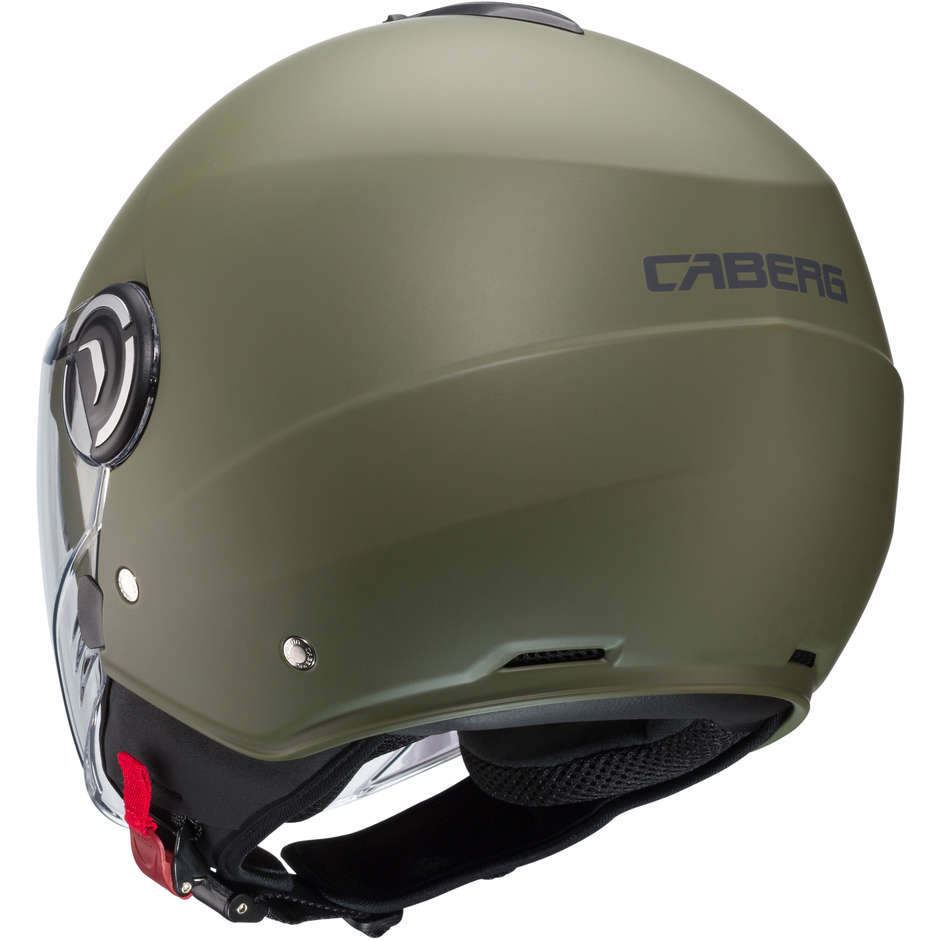 Motorcycle Helmet Jet Caberg RIVIERA V4 Military Green Opaque