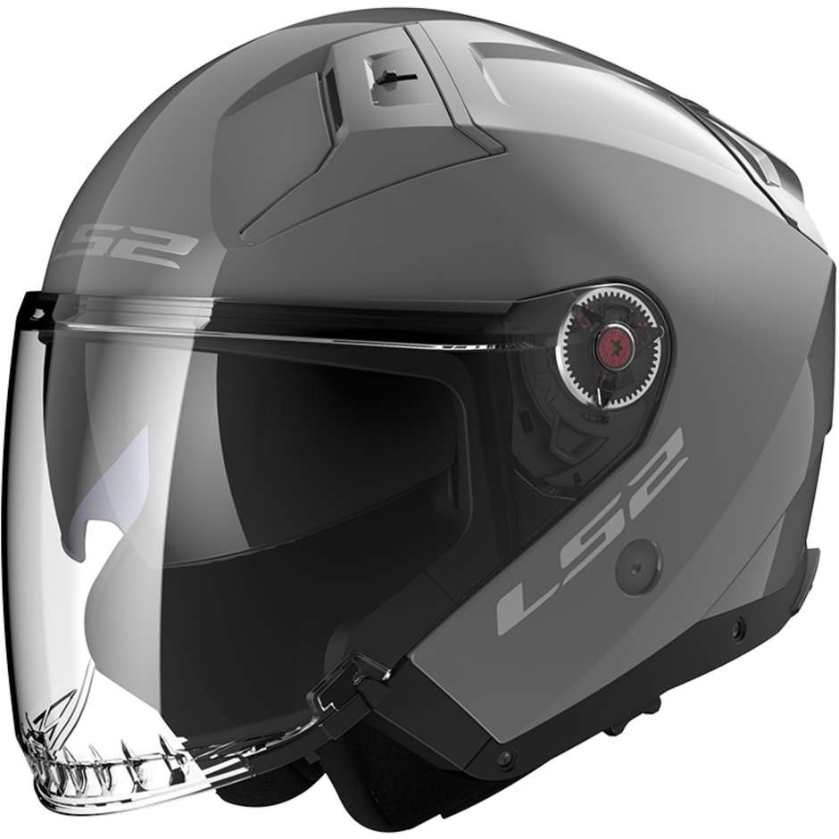 Motorcycle Helmet Jet Carbon Ls2 OF603 INFINITY 2 Solid Nardo Gray
