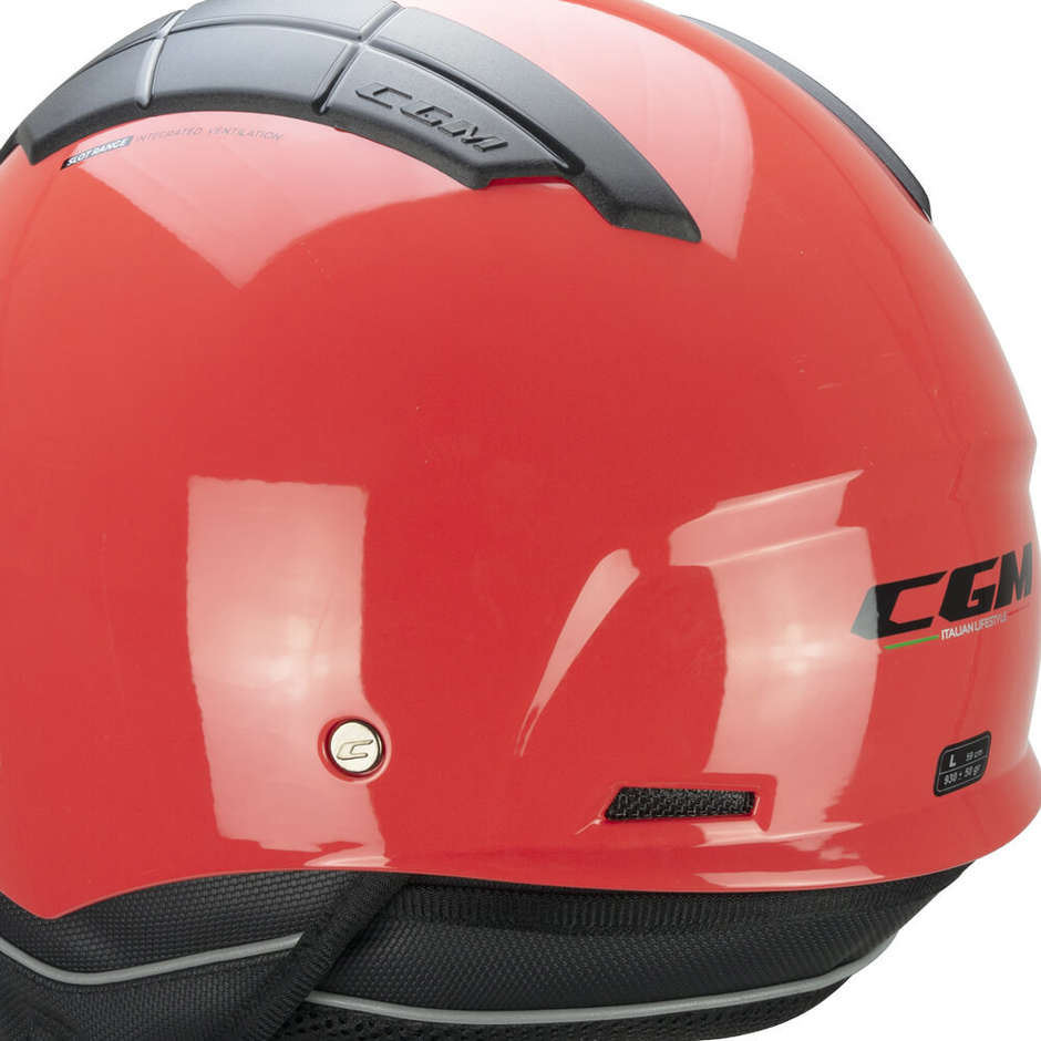 Motorcycle Helmet Jet CGM 111a SLOT MONO Crimson