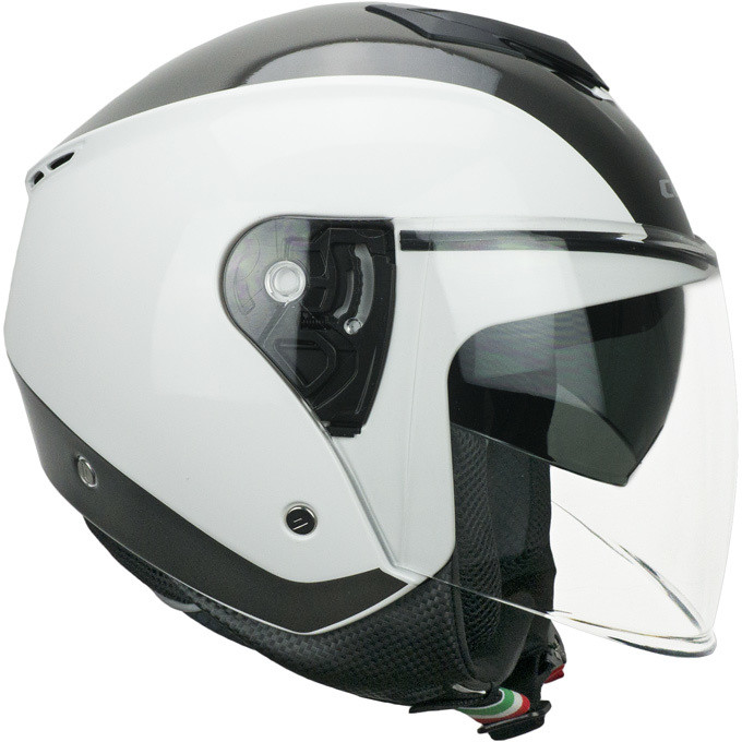 Motorcycle Helmet Jet CGM 125g VIPER BICO Graphite White