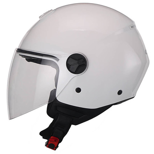 Motorcycle Helmet Jet CGM Model 107a FLORENCE MONO Long visor White